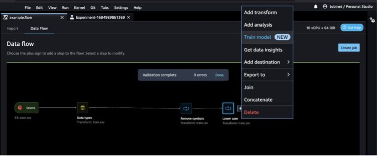 Optimize data preparation with new features in AWS SageMaker Data Wrangler